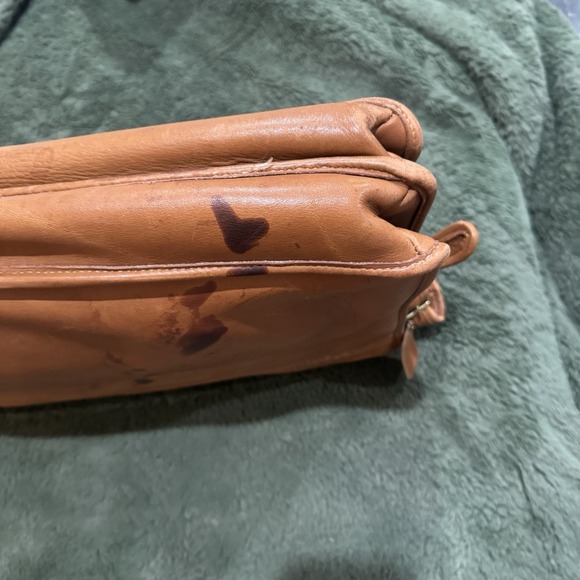 Coach Essex Vintage Briefcase British Tan Brown Leather Spring 80s USA Ship - Picture 7 of 16